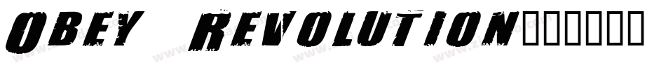 Obey Revolution字体转换